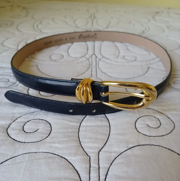 Captiva | Accessories | Navy Leather Belt | Poshmark display picture 2